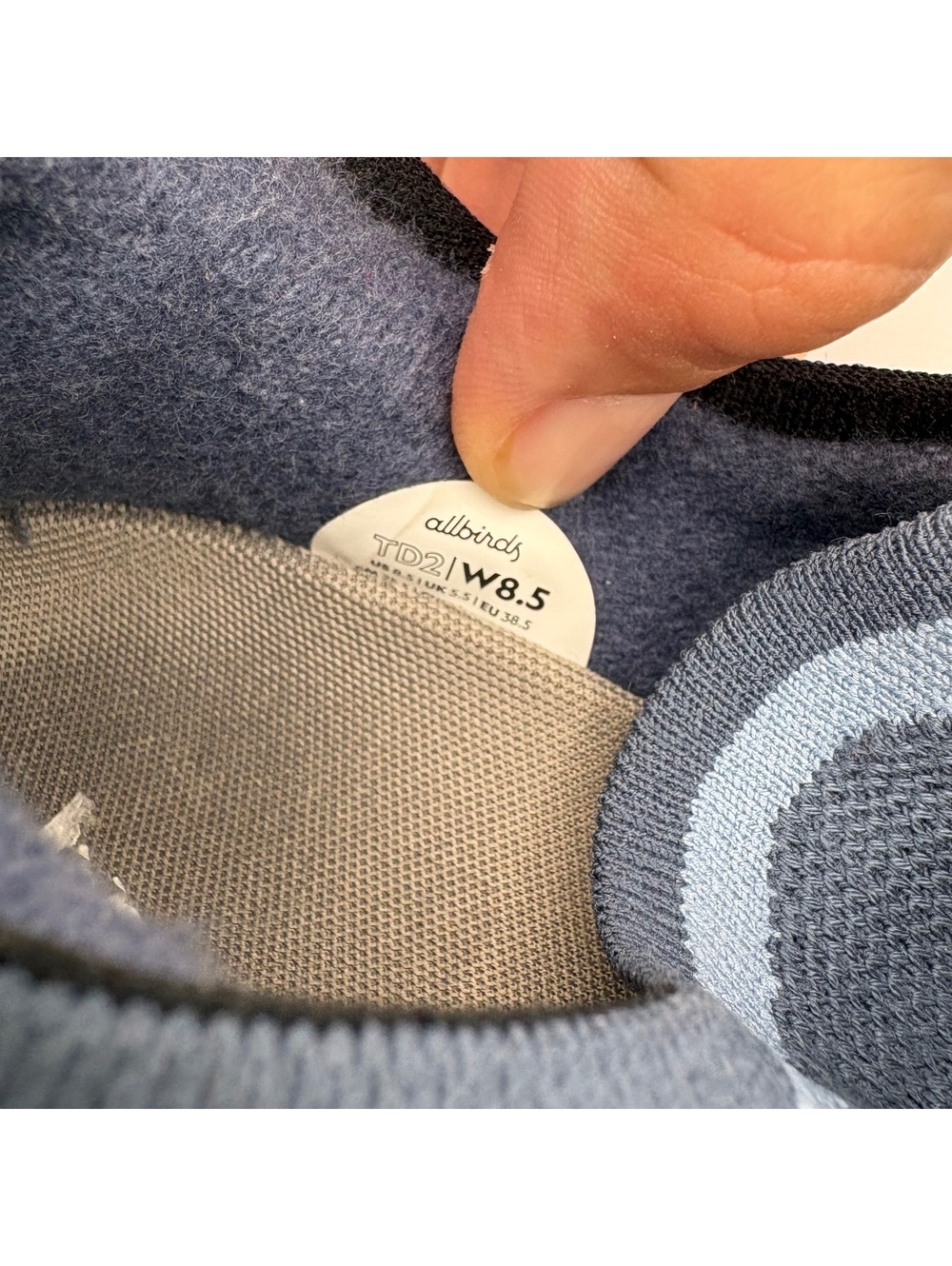 Allbirds $135 Womens Tree Dasher 2 8.5 Running Sneakers Navy Blue Outdoor Casual - Picture 5 of 9
